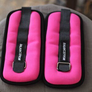1 lb ankle weights pink